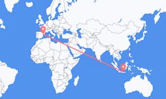 Flyreiser fra Surabaya, Indonesia til Reus, Spania
