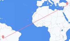 Flyg från Trinidad, Bolivia till Batman, Turkiet