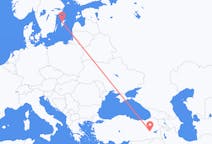 Lennot Visbystä, Ruotsi Muşiin, Turkki