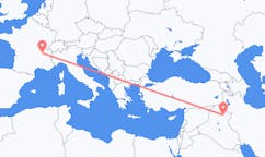 Flyreiser fra Kirkuk, til Lyon