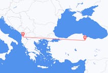 Flyreiser fra Tirana, til Karamustafapasa