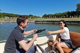 NOUVEAU Visite guidée en voiturette de golf de Versailles + Escapade romantique en petit bateau avec champagne