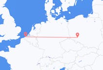 Flyg från Ostend, Belgien till Wroclaw, Polen
