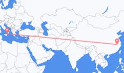 Flug frá Huangshan City, Kína til Reggio Calabria, Ítalíu