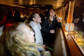 Amsterdam: Geführte abendliche Grachtenfahrt mit Bar an Bord 