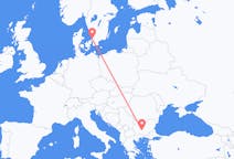 Loty z Angelholm, Szwecja do Płowdiw, Bułgaria