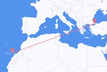 Flyreiser fra Ajuy, til Istanbul
