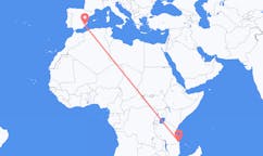 탄자니아 무트와라에서 출발해 스페인 무르시아로(으)로 가는 항공편
