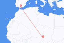 Vluchten van N Djamena naar Malaga