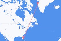 Voli da Fort Lauderdale, Stati Uniti a Sisimiut, Groenlandia