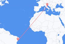 Flyreiser fra Aracaju, Brasil til Ancona, Italia