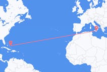 Flyreiser fra San Salvador, Bahamas til Catania, Italia