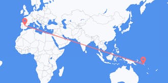 Авиаперелеты с Соломоновых Островов в Испанию