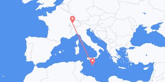 Flyreiser fra Malta til Sveits