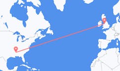 Flyrejser fra Columbus, USA til Liverpool, England
