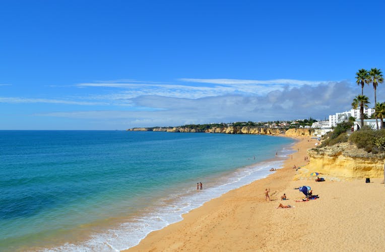 Photo of Armacao De Pera Beach on the Algarve, Portugal.