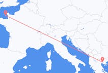 Lennot Saint Helieristä Thessalonikiin