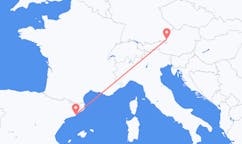 Flyreiser fra Barcelona, til Salzburg