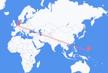 Flyrejser fra Chuuk State, Mikronesien til Köln, Tyskland