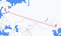 Lennot Changchunista, Kiina Savonlinnaan, Suomi