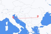 Lennot Bukarestista, Romania Riminiin, Italia