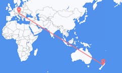 Flyrejser fra Palmerston North, New Zealand til Graz, Østrig