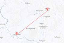 Flyreiser fra Frankfurt, Tyskland til Saarbrücken, Tyskland