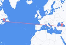 Flug frá Les Îles-de-la-Madeleine, Quebec, Kanada til Samsung, Tyrklandi