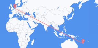 Flyreiser fra Ny-Caledonia til Nederland