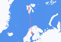 Flyreiser fra Svalbard, til Skelleftea