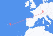 Voos de Ponta Delgada, Portugal para Zurique, Suíça
