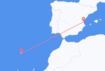 Vluchten van Funchal naar Valencia