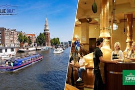 75 minuutin Blue Boat Amsterdam Canal Cruise & Heineken Experience