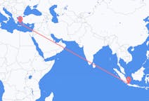 Flyrejser fra Jakarta til Santorini