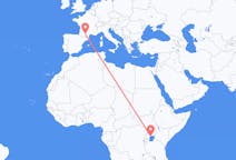 Flyreiser fra Entebbe, til Toulouse