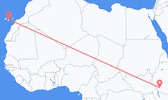 Flyreiser fra Jinka, Etiopia til Las Palmas de Gran Canaria, Spania