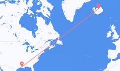 Flyreiser fra Lafayette, USA til Akureyri, Island