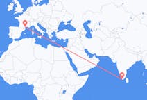 Flug frá Thiruvananthapuram, Indlandi til Béziers, Frakklandi