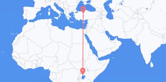 Flights from Uganda to Turkey