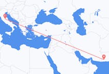 Flyreiser fra Turbat, Pakistan til Perugia, Italia