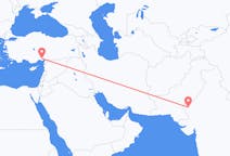 인도 자이살메르에서 출발해 터키 아다나에게(으)로 가는 항공편