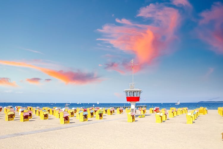 Beach in Travemuende, Schleswig Holstein, Germany