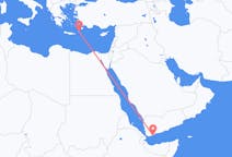 Flights from Aden to Karpathos