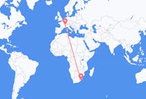 Flyreiser fra Margate, KwaZulu-Natal, til Genève