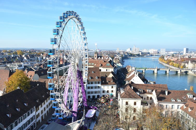 Photo of traditional autumn fair in Basel, Switzerland