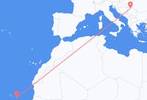 Flyg från Boa Vista (kommun i Brasilien, Roraima, lat 3,19, long -60,61) till Belgrad