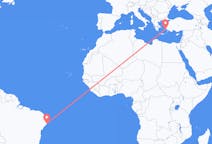 Flyreiser fra Maceió, Brasil til Leros, Hellas