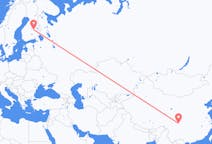 Flyrejser fra Chengdu til Kuopio