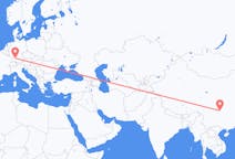 Flyrejser fra Chongqing til Stuttgart