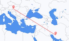 Vols de Chiraz, Iran à Hévíz, Hongrie